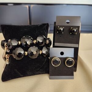 2 Sets of Rhinestone Bracelets and 2 Pair of Earrings 
Kenneth Cole